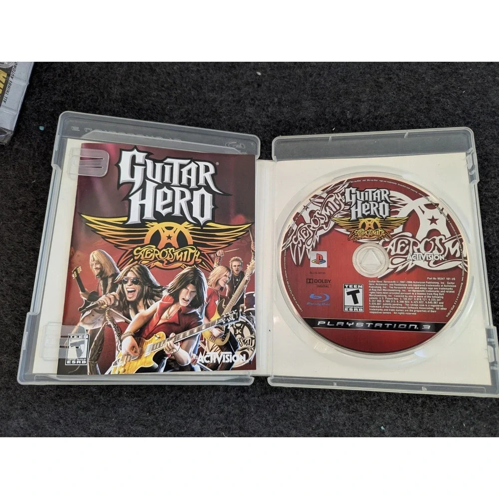 Guitar Hero Aerosmith Sony PlayStation 3‎ PS3 Complete With Manual